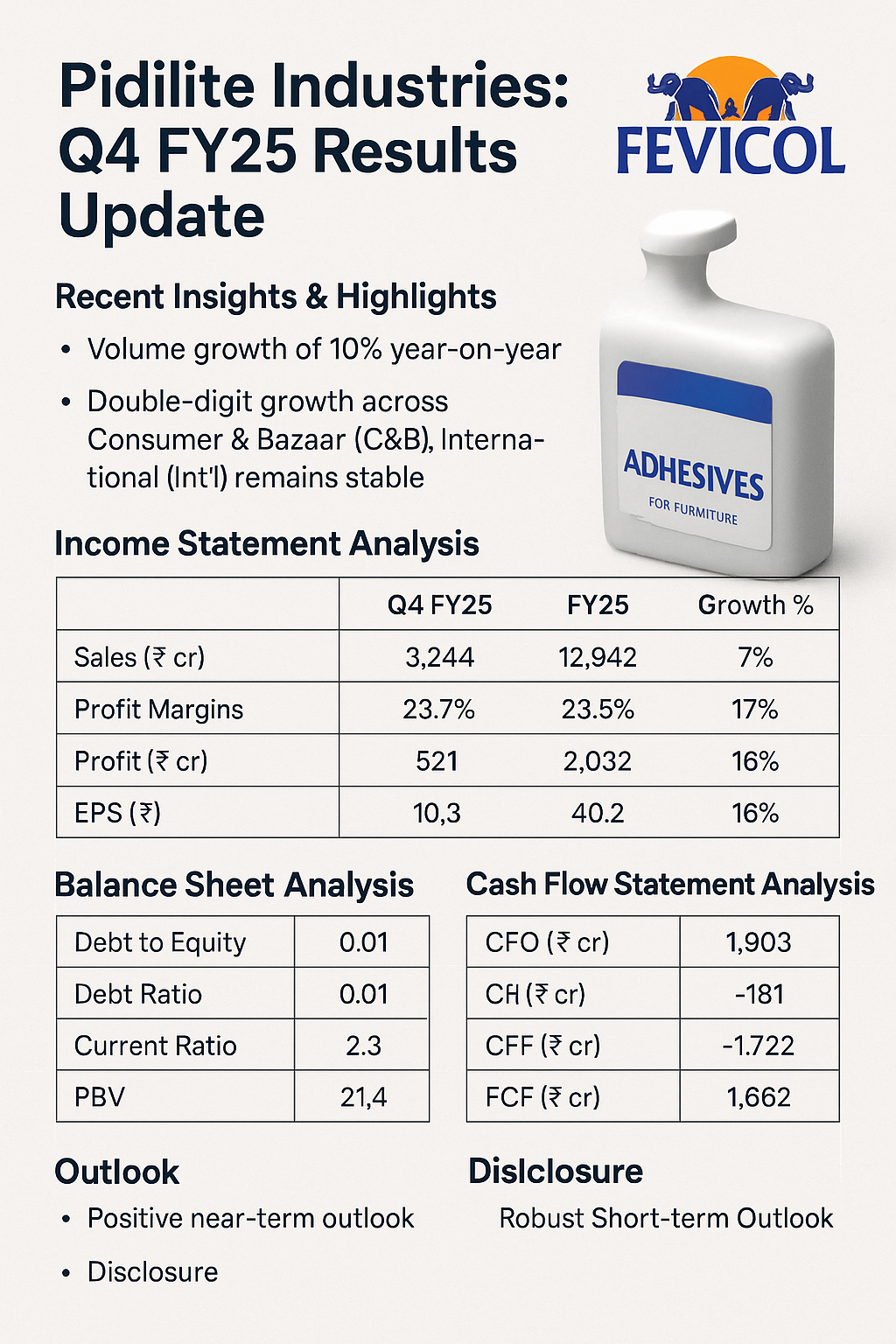 Pidilite Industries Q4 FY25 Financial Analysis